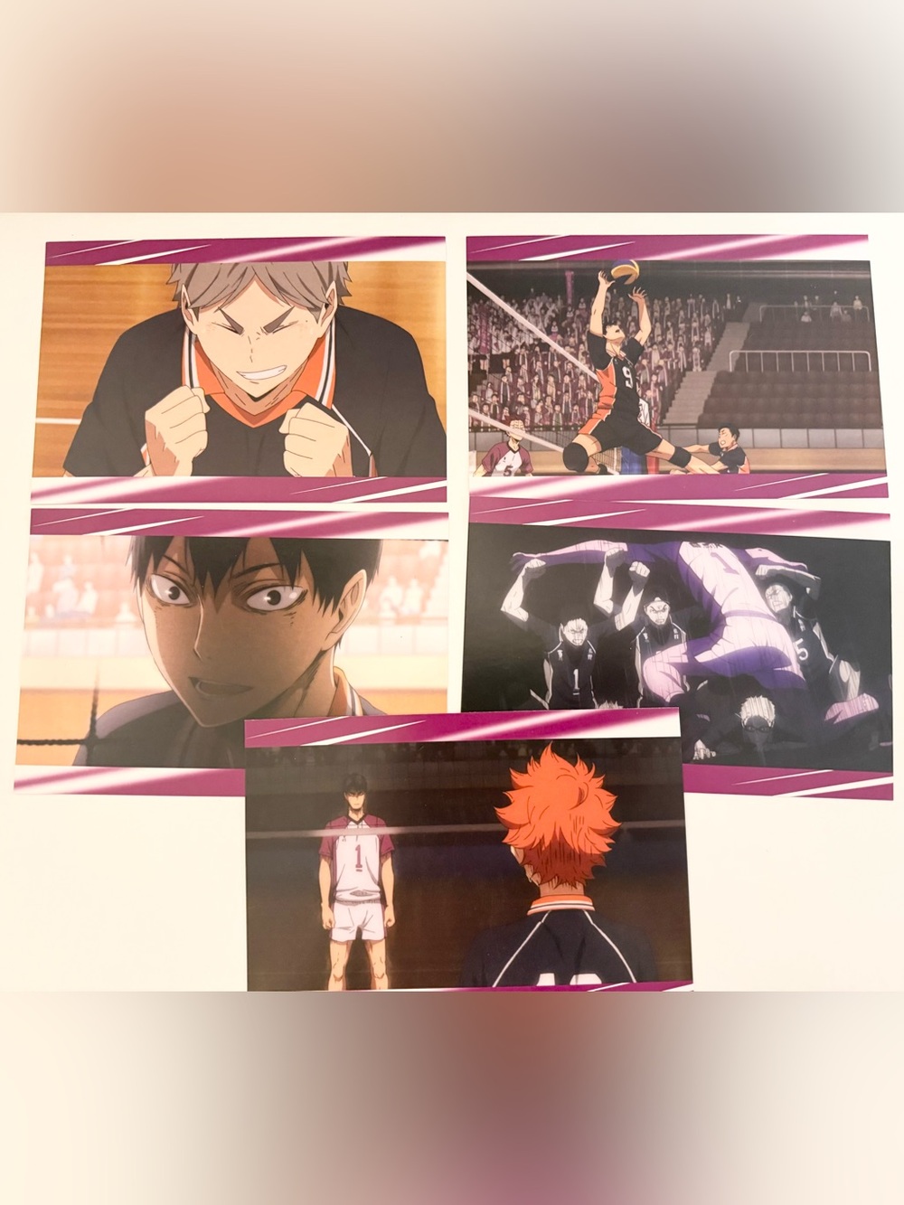 Anime official collectible haikyuu haikyu postcards set